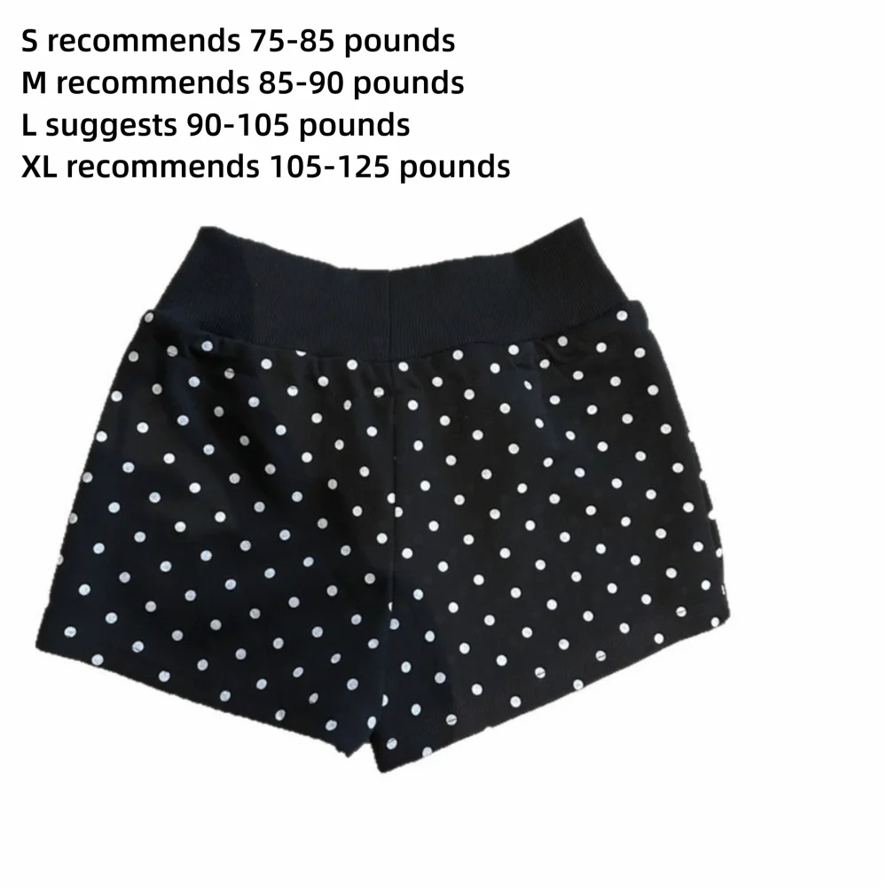 Wardrobe Staple Polka Dot Women Shorts Drawstring Waist Slim Fit Polka Dot Shorts Soft Lightweight Sport Shorts Women Girls